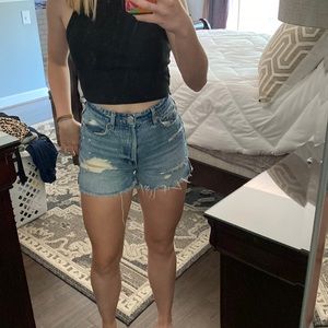 Garage High rise Jean shorts